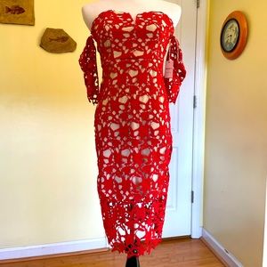NWT Forever 21 contemporary red dress